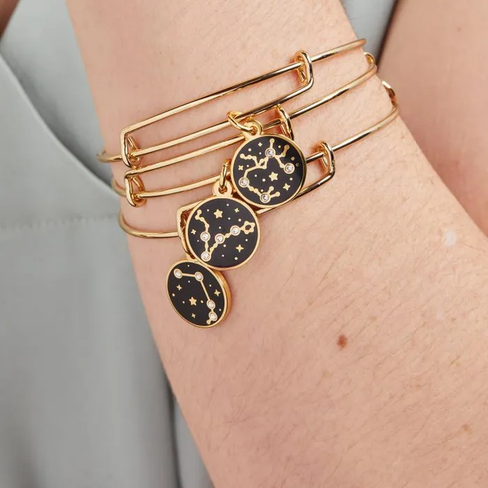 Bracelets Women Alex And Ani Libra Zodiac Charm Bangle Gold
