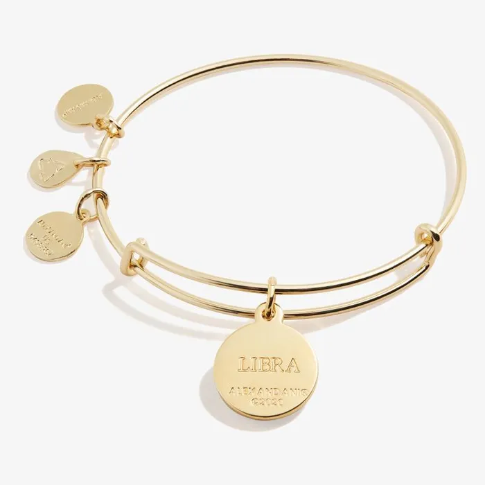 Bracelets Women Alex And Ani Libra Zodiac Charm Bangle Gold