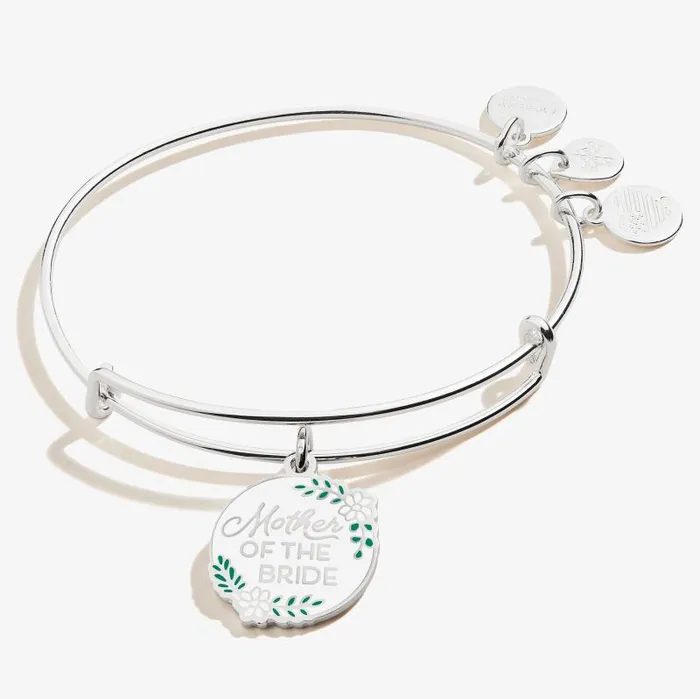 Bracelets Women Alex And Ani Mother Of The Bride039 Charm Bangle Silver