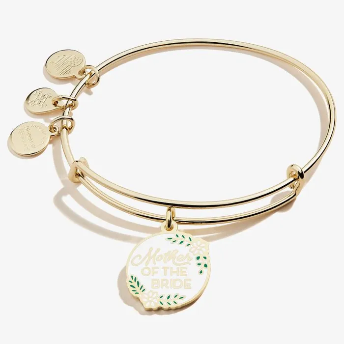 Bracelets Women Alex And Ani Mother Of The Bride039 Charm Bangle Silver