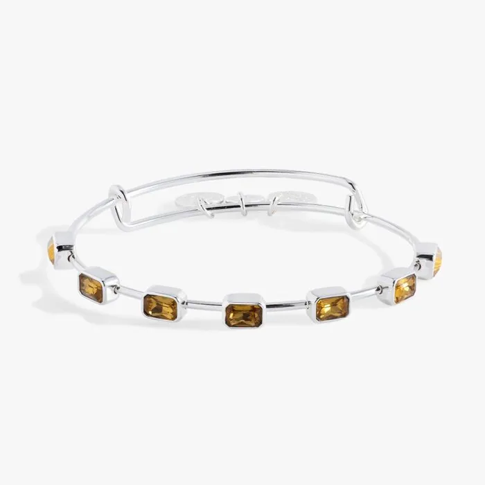 Bracelets Women Alex And Ani November Birthstone Emerald Cut Bangle Gold