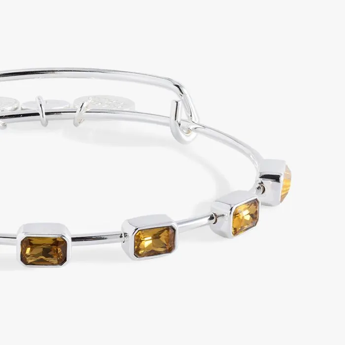 Bracelets Women Alex And Ani November Birthstone Emerald Cut Bangle Gold