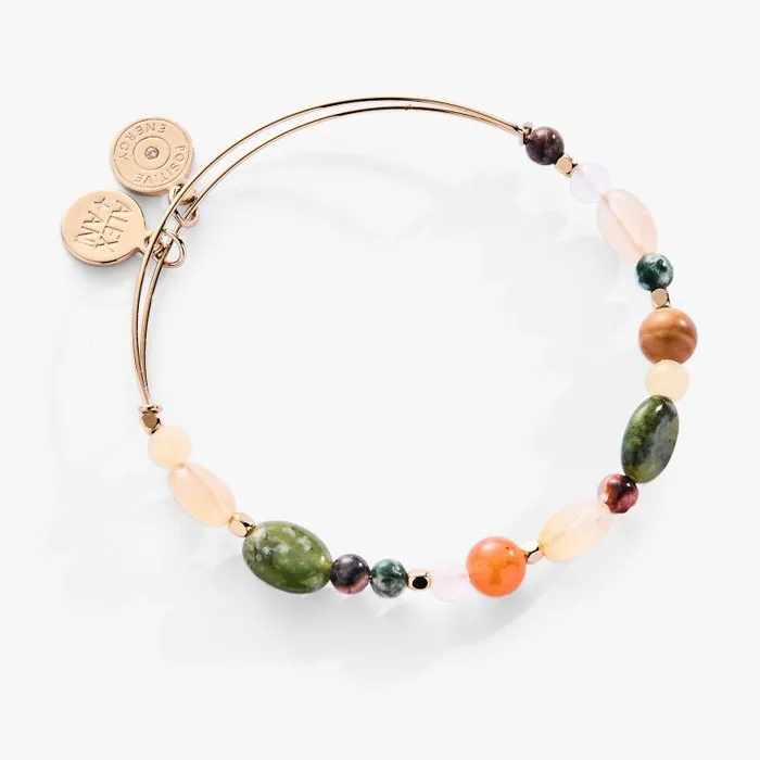 Bracelets Women Alex And Ani Nugget SemiPrecious Beaded Bangle Gold
