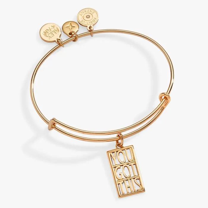 Bracelets Women Alex And Ani You Got This Charm Bangle Gold