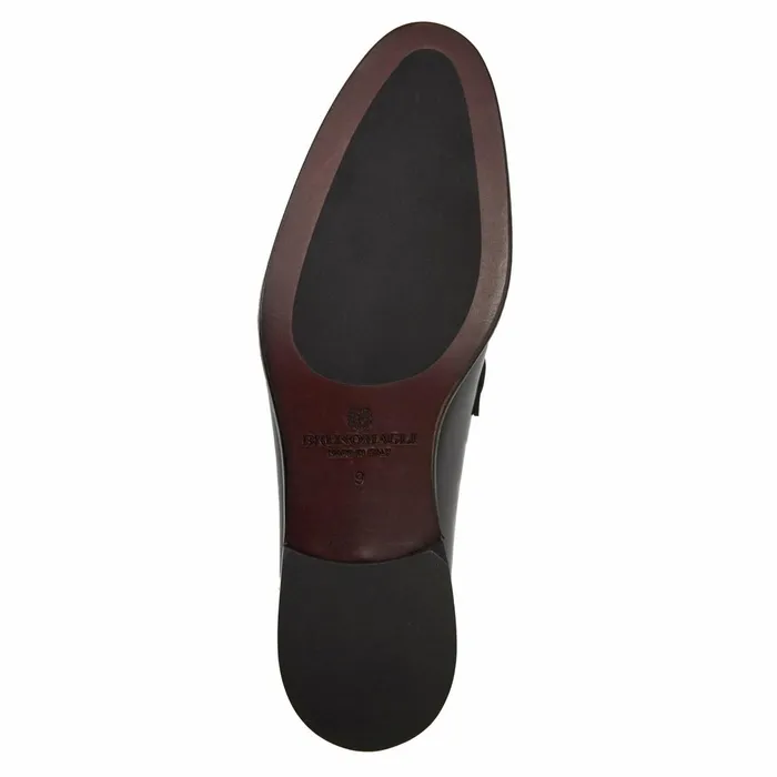 Bruno Magli Alessio Slip On Black Bit Loafer Black Leather Men Dress Shoes