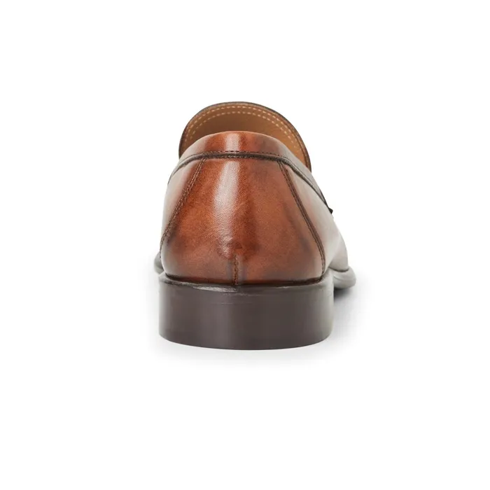 Bruno Magli Arden Braided Leather LoaferCognac Men Loafers and Slipons