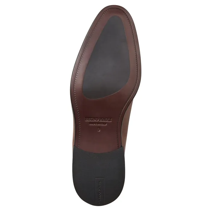 Bruno Magli Arden Braided Leather LoaferCognac Men Loafers and Slipons