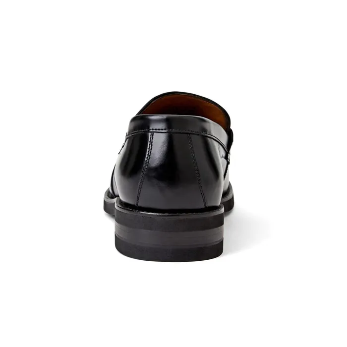 Bruno Magli Carter Casual Loafer Black Leather Men Loafers and Slipons