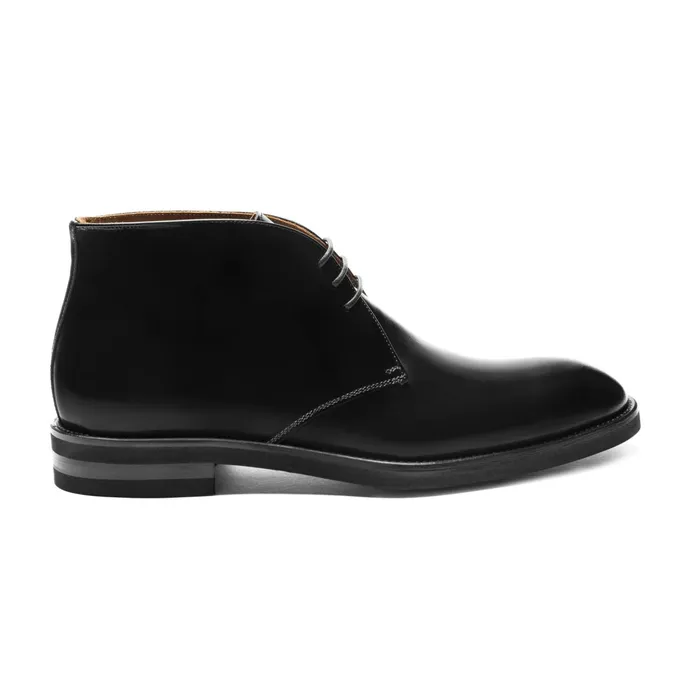 Bruno Magli Claudio Leather ChukkaBlack Men Boots