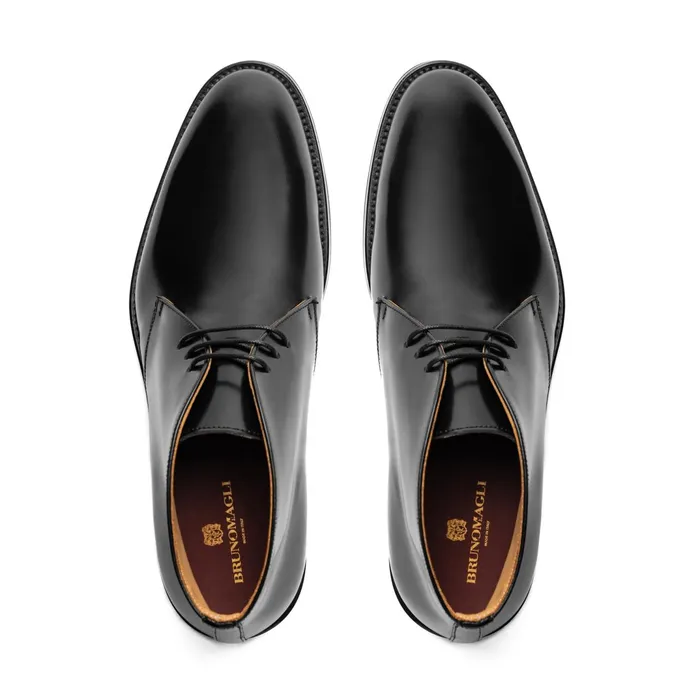 Bruno Magli Claudio Leather ChukkaBlack Men Boots