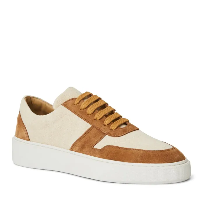 Bruno Magli Darian Sneaker Sand Canvas Men Casual Shoes