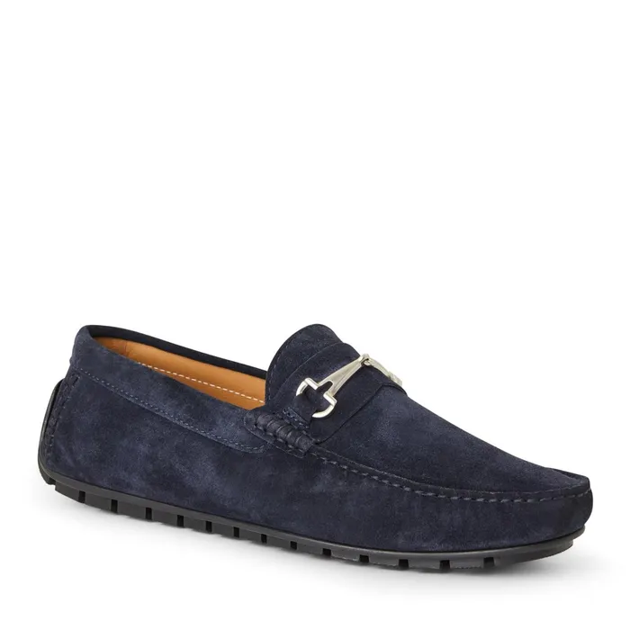 Bruno Magli Darius Driving Suede MoccasinNavy Men Loafers and Slipons