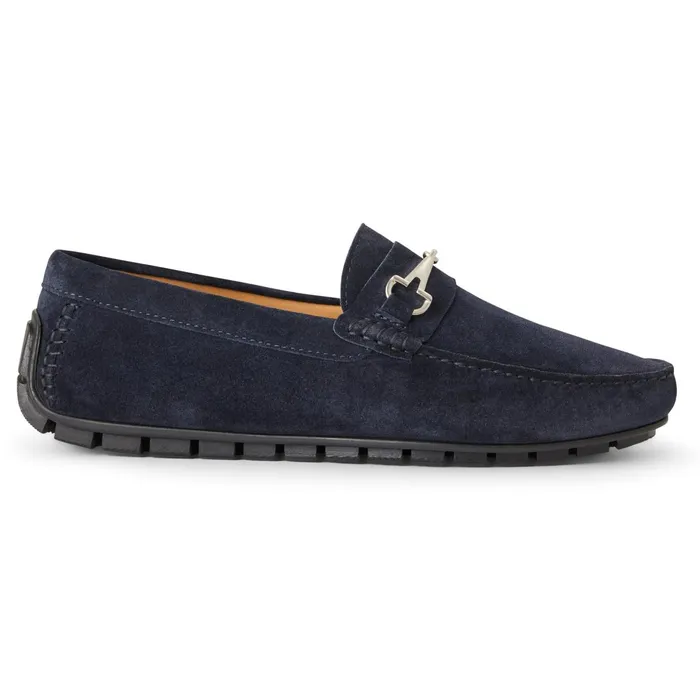 Bruno Magli Darius Driving Suede MoccasinNavy Men Loafers and Slipons