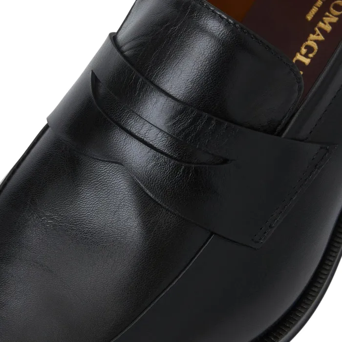 Bruno Magli Maioco Slip On Loafer Black Leather Men Loafers and Slipons