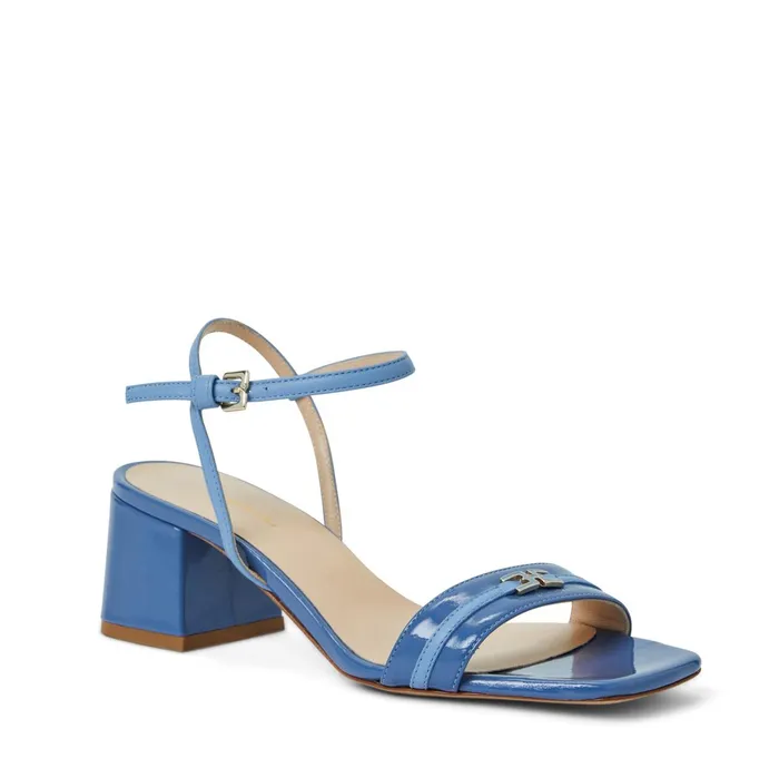 Bruno Magli PHOEBE Sandal BLUE PATENT Women Heels