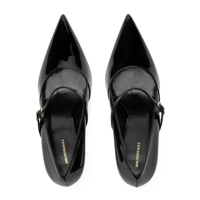 Bruno Magli Prima Pump Black Patent Women Heels