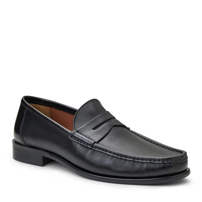 Bruno Magli Tonio Slip On Loafer Black Nappa Leather Men Loafers and Slipons