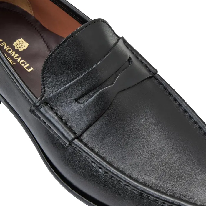 Bruno Magli Tonio Slip On Loafer Black Nappa Leather Men Loafers and Slipons Bruno Magli Tonio Slip On Loafer Black Nappa Leather Men Loafers and Slipons