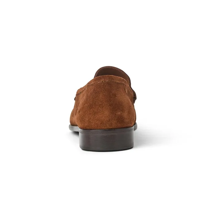 Bruno Magli Trieste Classic Suede Loafer Cognac Men Loafers and Slipons