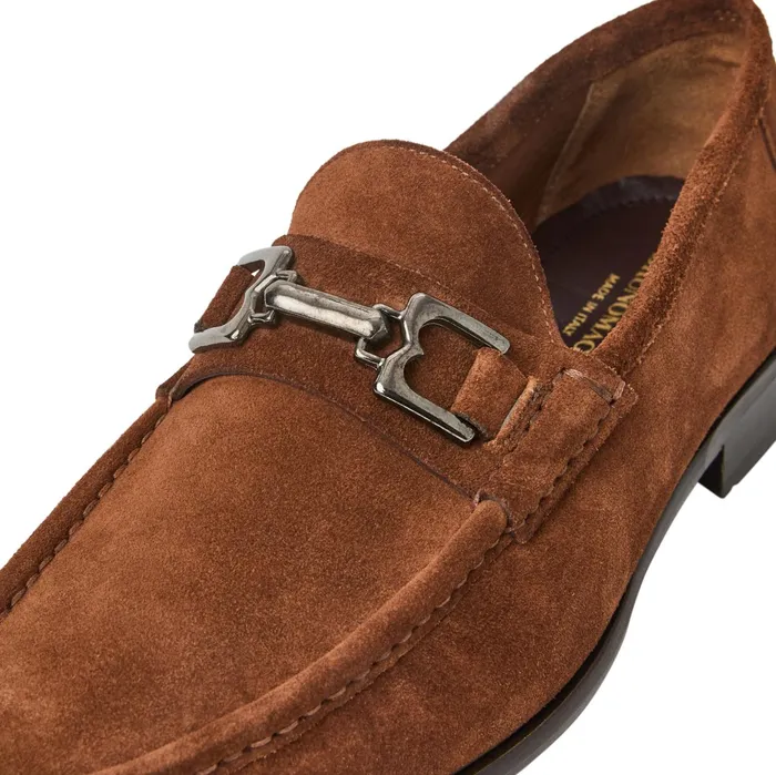 Bruno Magli Trieste Classic Suede Loafer Cognac Men Loafers and Slipons