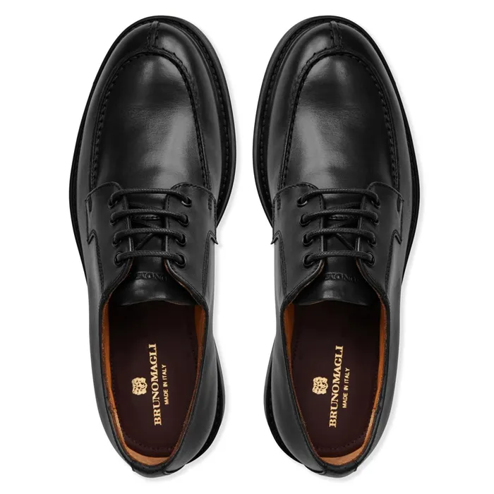 Bruno Magli Tyler Split Toe Leather DerbyBlack Men Casual Shoes