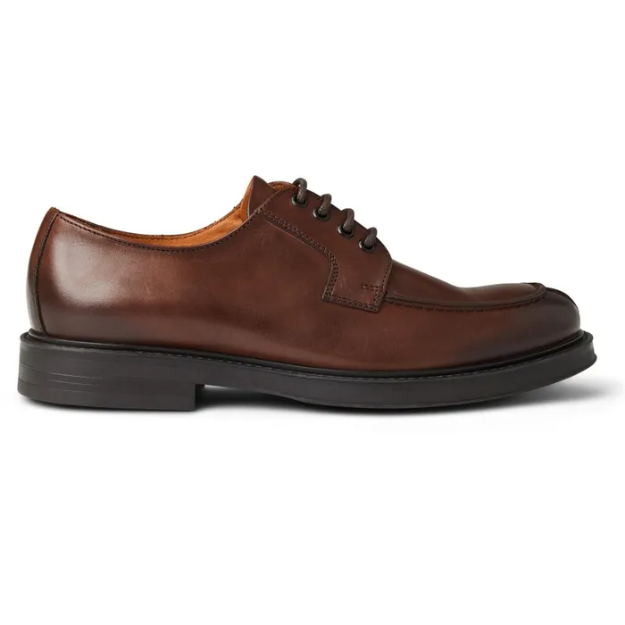 Bruno Magli Tyler Split Toe Leather DerbyCognac Men Casual Shoes