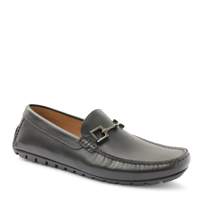 Bruno Magli Xander Leather Driving Moccasin 8211 Black Men Dress Shoes