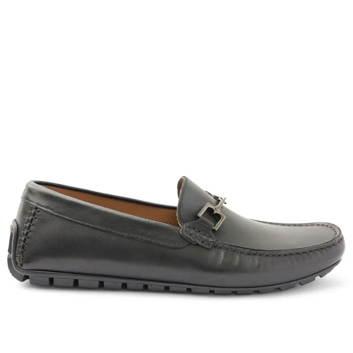 Bruno Magli Xander Leather Driving Moccasin 8211 Black Men Dress Shoes