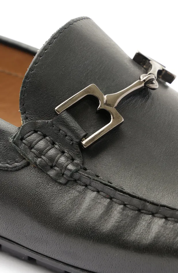 Bruno Magli Xander Leather Driving Moccasin 8211 Black Men Dress Shoes