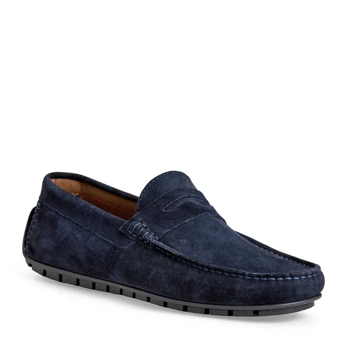 Bruno Magli XANE CASUAL SUEDE SLIPON DRIVING MOCCASINNAVY Men Casual Shoes