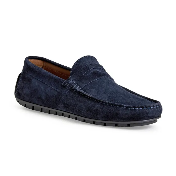 Bruno Magli XANE CASUAL SUEDE SLIPON DRIVING MOCCASINNAVY Men Casual Shoes
