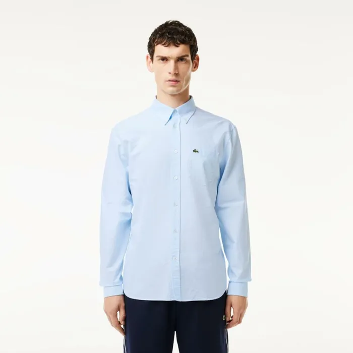 Button Down Shirts Men Lacoste Men039s Regular Fit Cotton Oxford Shirt White Blue F6z Button Down Shirts Men Lacoste Men039s Regular Fit Cotton Oxford Shirt White Blue F6z