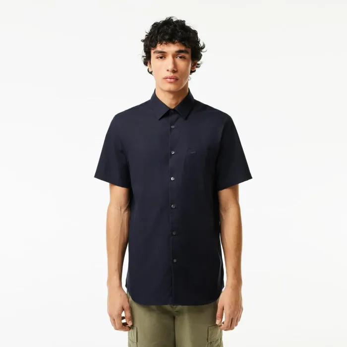 Button Down Shirts Men Lacoste Men039s Regular Fit Solid Cotton Shirt Abysm Blue Hde Button Down Shirts Men Lacoste Men039s Regular Fit Solid Cotton Shirt Abysm Blue Hde