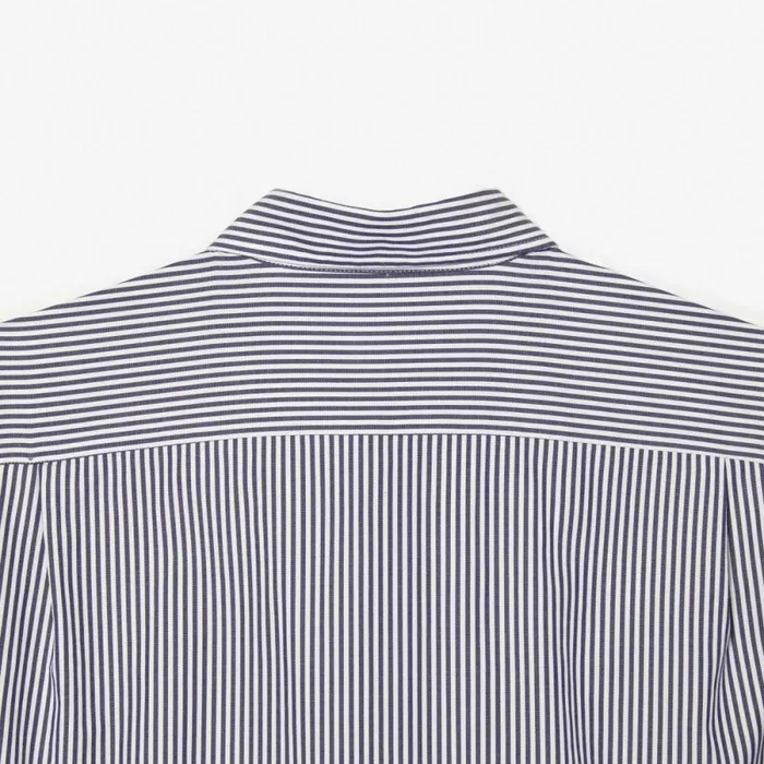 Button Down Shirts Men Lacoste Men039s Regular Fit Striped Cotton Shirt White Navy Blue 522