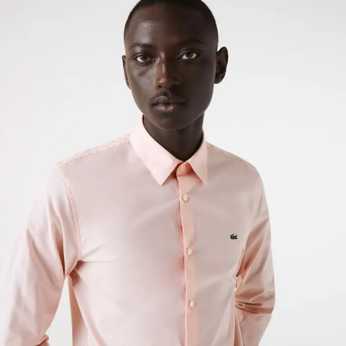 Button Down Shirts Men Lacoste Men039s Slim Fit Stretch Cotton Poplin Shirt Light Pink Ady Button Down Shirts Men Lacoste Men039s Slim Fit Stretch Cotton Poplin Shirt Light Pink Ady