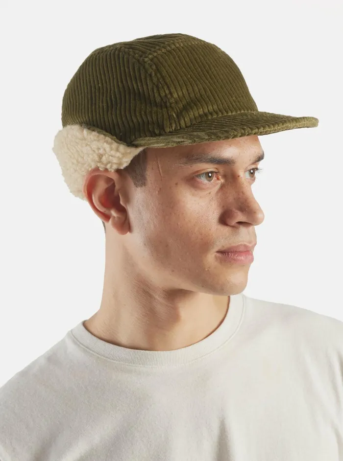 Cableami 5w Cap In Olive Corduroy Men Universal Works Hats