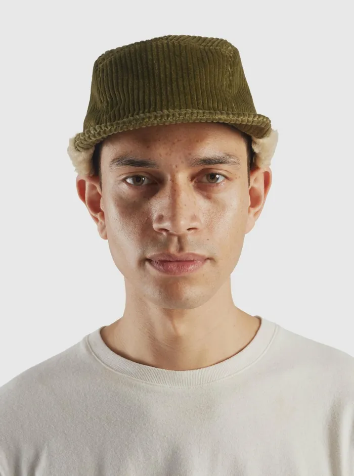 Cableami 5w Cap In Olive Corduroy Men Universal Works Hats