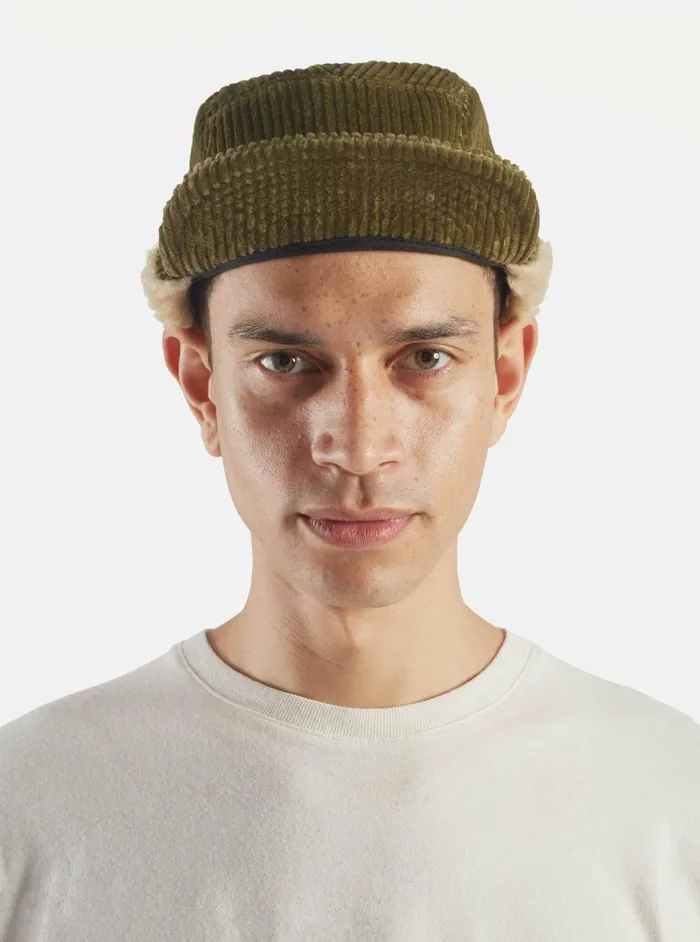 Cableami 5w Cap In Olive Corduroy Men Universal Works Hats