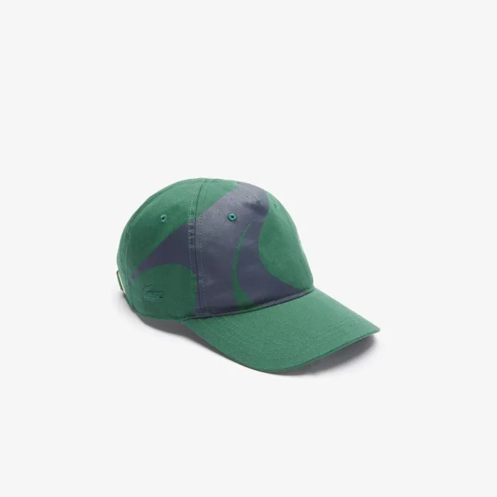 Caps and Hats MenWomen Lacoste Lacoste Sport X Tho Curin Organic Cotton Cap Green Navy Blue 381