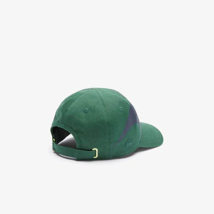Caps and Hats MenWomen Lacoste Lacoste Sport X Tho Curin Organic Cotton Cap Green Navy Blue 381