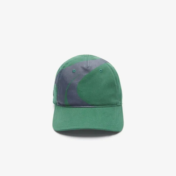 Caps and Hats MenWomen Lacoste Lacoste Sport X Tho Curin Organic Cotton Cap Green Navy Blue 381