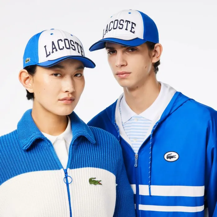 Caps and Hats MenWomen Lacoste Unisex 3D Embroidered Baseball Cap White Blue Navy Blue Itx