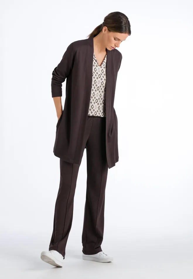 Cardigan Black Coffee Women HANRO Jackets and Cardigans