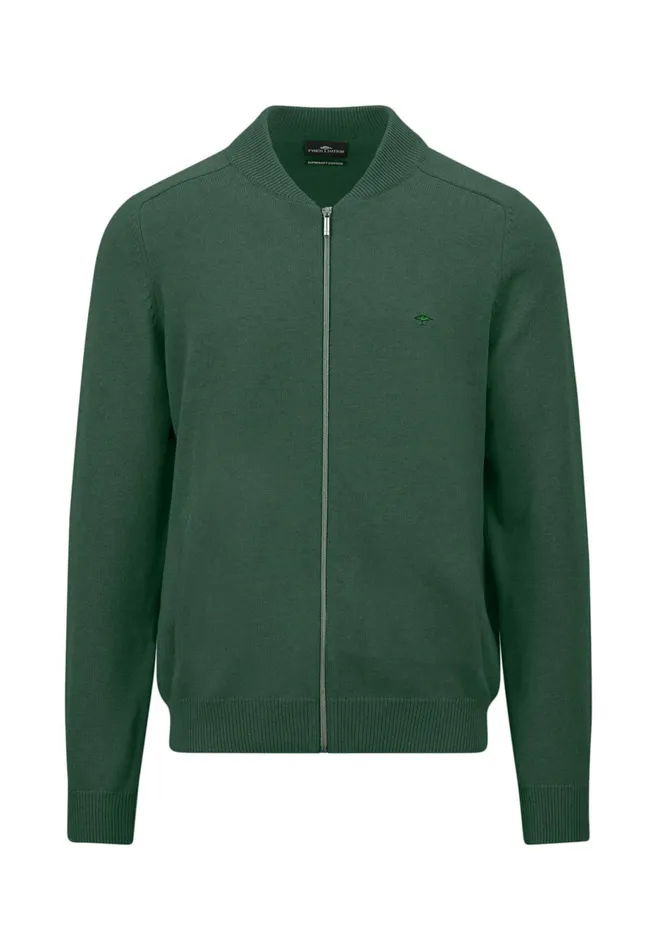 Cardigan Men FYNCHHATTON Parting Jacket Made Of 100 Cotton Navyhazelruby Reddark Emeraldcloud Blueblack