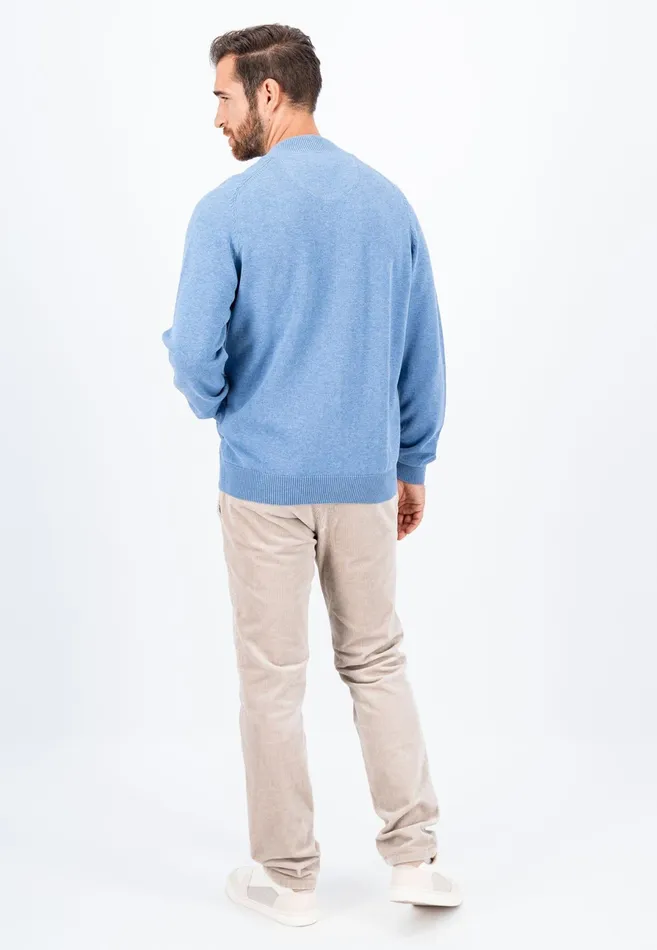 Cardigan Men FYNCHHATTON Parting Jacket Made Of 100 Cotton Navyhazelruby Reddark Emeraldcloud Blueblack