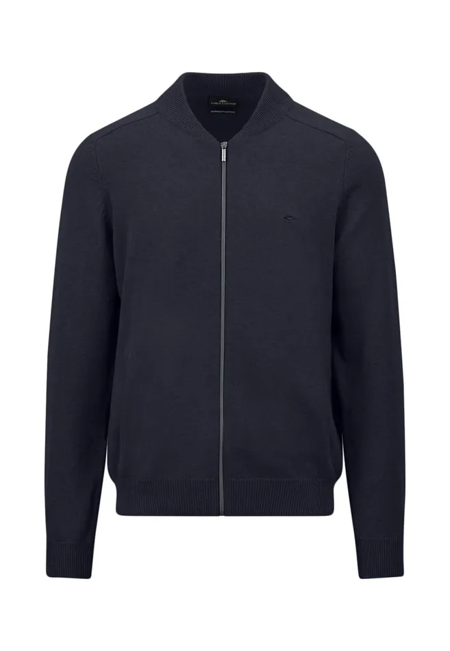 Cardigan Men FYNCHHATTON Parting Jacket Made Of 100 Cotton Navyhazelruby Reddark Emeraldcloud Blueblack