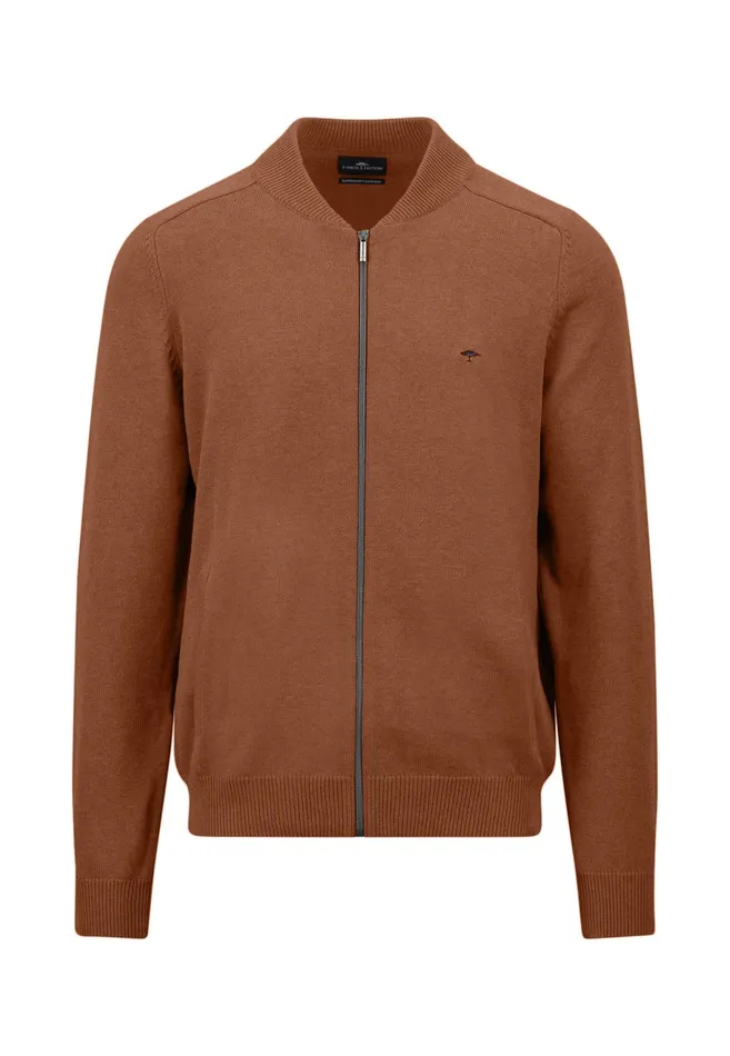 Cardigan Men FYNCHHATTON Parting Jacket Made Of 100 Cotton Navyhazelruby Reddark Emeraldcloud Blueblack