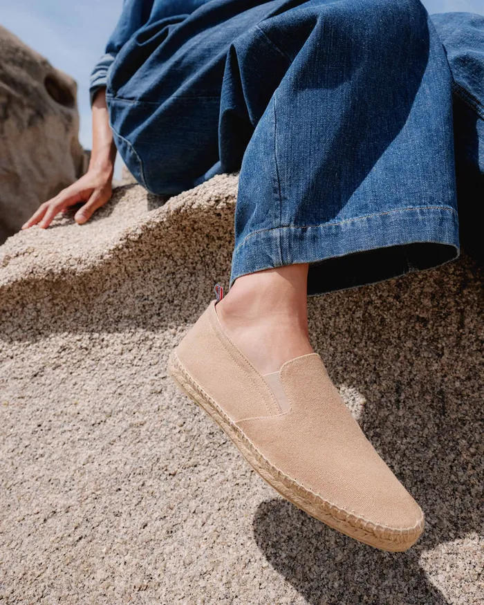 Castaer Joel002 Sand Men Flat Shoes