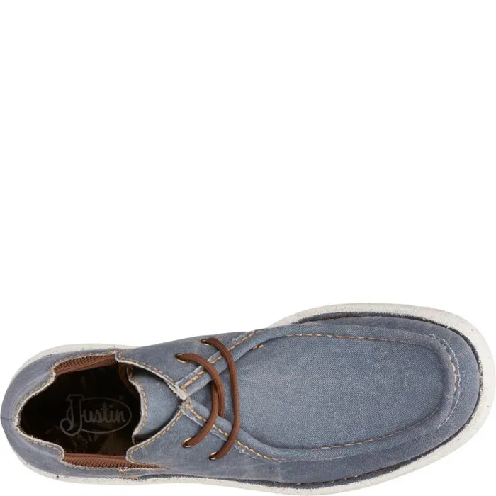 Casuals Men Justin Boots Hudson SlipOn Casual Shoe Blue