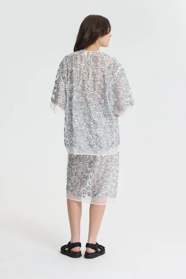 Cecilie Bahnsen Blouses Women ASRA TOP Silver